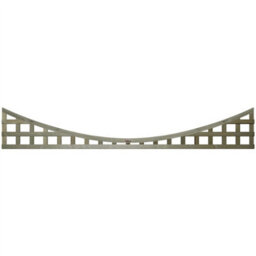 Premier Garden Supplies Concave Top Wooden Trellis Panel 6Ft X 1Ft (3 Pack) Privacy Square Lattice Fencing Topper Extension For Climbing Plant Support - thumbnail 8