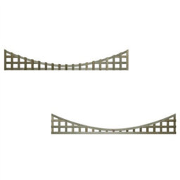 Premier Garden Supplies Concave Top Wooden Trellis Panel 6Ft X 1Ft (3 Pack) Privacy Square Lattice Fencing Topper Extension For Climbing Plant Support - thumbnail 6