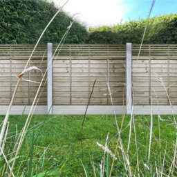 Premier Garden Supplies Concave Top Wooden Trellis Panel 6Ft X 1Ft (3 Pack) Privacy Square Lattice Fencing Topper Extension For Climbing Plant Support - thumbnail 7