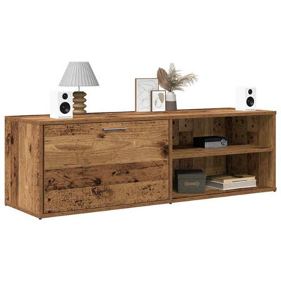 Berkfield Tv Cabinet Old Wood 120X34X37 Cm Engineered Wood - image 1
