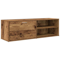 Berkfield Tv Cabinet Old Wood 120X34X37 Cm Engineered Wood - thumbnail 2