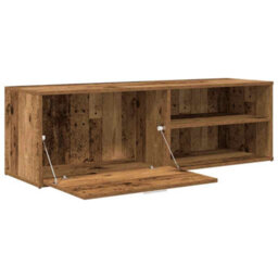 Berkfield Tv Cabinet Old Wood 120X34X37 Cm Engineered Wood - thumbnail 7