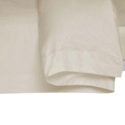 Belledorm 400 Thread Count Egyptian Cotton Oxford Duvet Cover Cream (Kingsize) - thumbnail 2