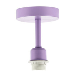 Happy Homewares Traditional Lavender Lilac Ceiling Light Fitting To Hold Lamp Shades - thumbnail 1