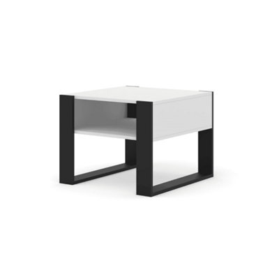 Arte Mondi Coffee Table Square In White Matt W600mm X H480mm X D630mm - image 1