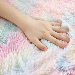 Ameha Rainbow Shaggy Rugs Bedroom Living Room Kitchen Hallway Extra Large Runner Rug Smooth Non Shedding Carpet 80X300 Cm - thumbnail 7