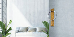 Stylish 2 Pack Black Brown Wall Lights With Rustic Shades And Led Bulbs - thumbnail 3