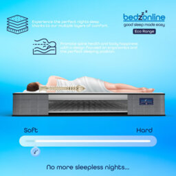 Bedz Online Bedzonline Eco Coil Memory Foam Mattress, Medium-Firm Orthopaedic Support, 3Ft Single (90X190Cm) - thumbnail 6