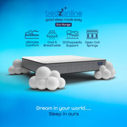 Bedz Online Bedzonline Eco Coil Memory Foam Mattress, Medium-Firm Orthopaedic Support, 3Ft Single (90X190Cm) - thumbnail 4