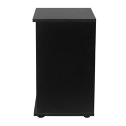Urbn-Living Urbnliving Height 49Cm 2 Drawer Wooden Bedroom Bedside Cabinet Colour Black Carcass And Black Drawers No Handle Nightstand - thumbnail 5