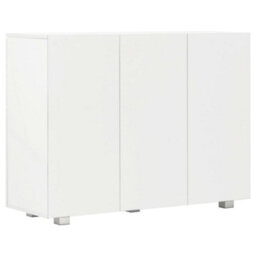 Berkfield Sideboard High Gloss White 107X35X76 Cm - thumbnail 5