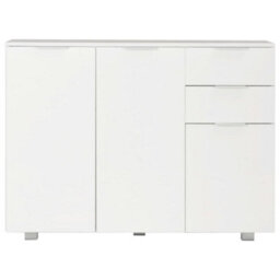 Berkfield Sideboard High Gloss White 107X35X76 Cm - thumbnail 3