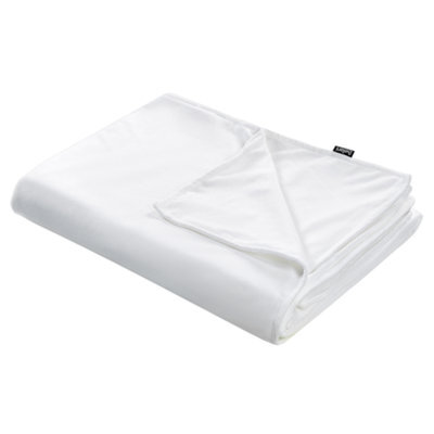 Beliani Weighted Blanket Cover 1000 Rhea 135 X 200 Cm White - image 1