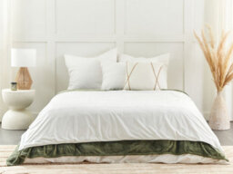 Beliani Weighted Blanket Cover 1000 Rhea 135 X 200 Cm White - thumbnail 2