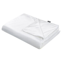 Beliani Weighted Blanket Cover 1000 Rhea 135 X 200 Cm White - thumbnail 1