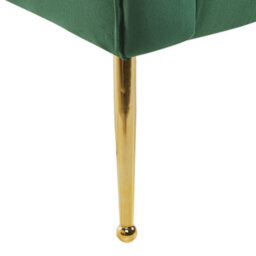 Beliani Chaise Longue Nantilly Velvet Dark Green - thumbnail 8