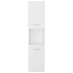 Berkfield Sturdy Bathroom Cabinet White 30X30X130 Cm Engineered Wood - thumbnail 7