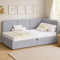 Velvet Ottoman Daybed With Storage - thumbnail 5