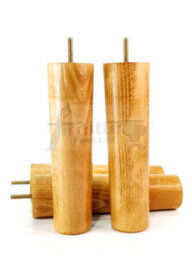 L&F Turned Wood Legs Oak Wash 230mm High Set Of 4 Replacement Furniture Bun Feet Settee Chairs Sofas Footstools M8 Pkc148 - thumbnail 4