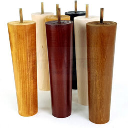 L&F Turned Wood Legs Oak Wash 230mm High Set Of 4 Replacement Furniture Bun Feet Settee Chairs Sofas Footstools M8 Pkc148 - thumbnail 9