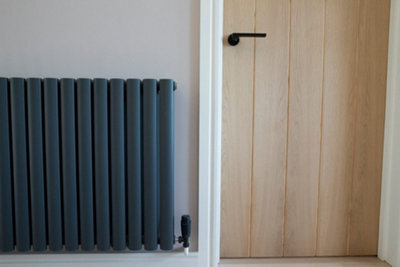 Ethiant Lux Ethiant  Lux Oval Tubed Panel Single Horizontal Radiator 600 Height X 1440 Width Anthracite