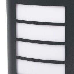 GoodHome Grandy Fixed Matt Dark Grey Mains-Powered Outdoor [E27] Light Bulb Required (Not Included). Check Bulb Dimensions In Relation To Space Available. Wall Light - thumbnail 7
