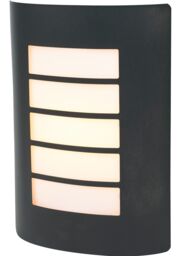GoodHome Grandy Fixed Matt Dark Grey Mains-Powered Outdoor [E27] Light Bulb Required (Not Included). Check Bulb Dimensions In Relation To Space Available. Wall Light - thumbnail 5