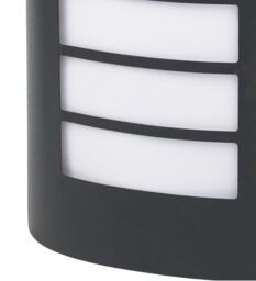 GoodHome Grandy Fixed Matt Dark Grey Mains-Powered Outdoor [E27] Light Bulb Required (Not Included). Check Bulb Dimensions In Relation To Space Available. Wall Light - thumbnail 6