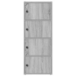 Vidaxl Bookcase Grey Sonoma 40X24X102 Cm Engineered Wood - thumbnail 4