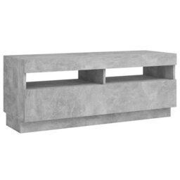 Vidaxl Tv Cabinet With Led Lights Concrete Grey 100X35X40 Cm - thumbnail 8