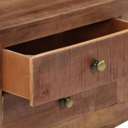Berkfield Tv Cabinet 110X30X40 Cm Rough Mango Wood - thumbnail 7