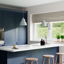 GoodHome Fulgo Blue Round Lamp Shade (D)20.8Cm - thumbnail 8