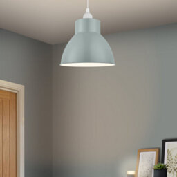 GoodHome Fulgo Blue Round Lamp Shade (D)20.8Cm - thumbnail 1