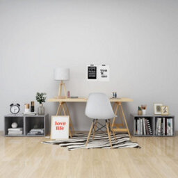 Berkfield Tv Cabinets 4 Pcs Concrete Grey 37X35X37 Cm Engineered Wood - thumbnail 3