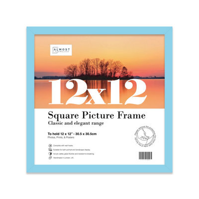 12X12 Light Blue Picture Frame (30.5 X 30.5Cm) Poster, Photo, Artwork, Gallery Wall Or Print - image 1