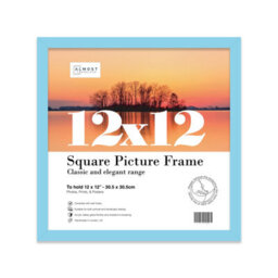 12X12 Light Blue Picture Frame (30.5 X 30.5Cm) Poster, Photo, Artwork, Gallery Wall Or Print - thumbnail 1