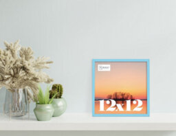 12X12 Light Blue Picture Frame (30.5 X 30.5Cm) Poster, Photo, Artwork, Gallery Wall Or Print - thumbnail 2