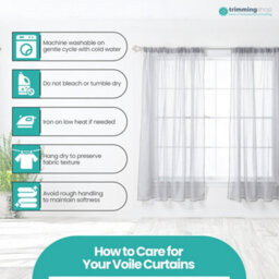 "Neel Blue Voile Curtains Slot Top, 2 Curtains, Silver - 56"" Width X 54"" Drop" - thumbnail 3