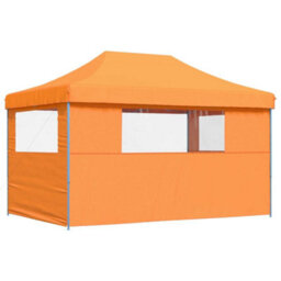 Walplus Foldable Party Tent Garden Gazebo Canopy Pop-Up With 3 Sidewalls Orange - thumbnail 5