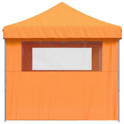 Walplus Foldable Party Tent Garden Gazebo Canopy Pop-Up With 3 Sidewalls Orange - thumbnail 4