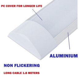 Brightex LED Brightex, Pack Of 2 60W 5Ft 6000 Lumen  Led Batten Tube Light, Non-Flickering Cool White Slimline Fitting For Garage & Office - thumbnail 3
