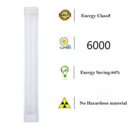 Brightex LED Brightex, Pack Of 2 60W 5Ft 6000 Lumen  Led Batten Tube Light, Non-Flickering Cool White Slimline Fitting For Garage & Office - thumbnail 2