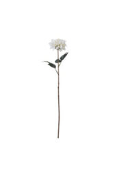 Tall White Dahlia Faux Flower, Elegant Artificial Bloom For Home Decor - thumbnail 1