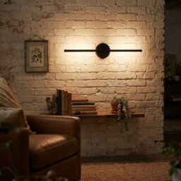 Black Led Wall Light 5400Mah With Remote Controller 1Pc - thumbnail 5