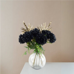 Pegdev - Pdl - Pack Of 6 Reflex Chrysanthemums 75Cm Black Artificial Silk Flowers Extra Large - thumbnail 3