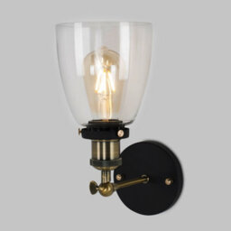 Valuelights Ambrose Retro Style Antique Brass And Black Metal Adjustable Knuckle Joint Wall Light Fitting - thumbnail 6