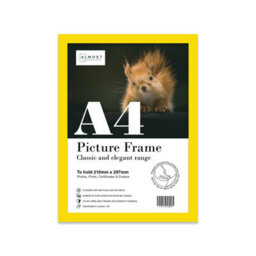 A4 Yellow Picture Frame Fits A4 (21 X 29.7Cm - 8.3 X 11.7In) Poster, Photo, Artwork, Or Print. - thumbnail 1