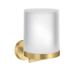 Smedbo Frosted Glass 150Ml Soap Dispenser With Round Wall Mount