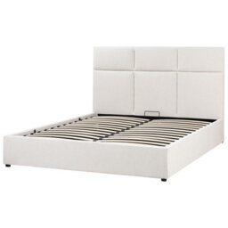 Beliani Ottoman Bed Fabric Lagord 160 X 200 Cm (Eu King Size) Off-White - thumbnail 7