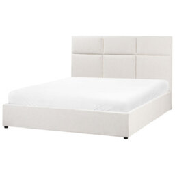 Beliani Ottoman Bed Fabric Lagord 160 X 200 Cm (Eu King Size) Off-White - thumbnail 6